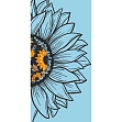 Миниатюра товара Картина по номерам Цветок солнца подсолнух (40х80 см) - 1