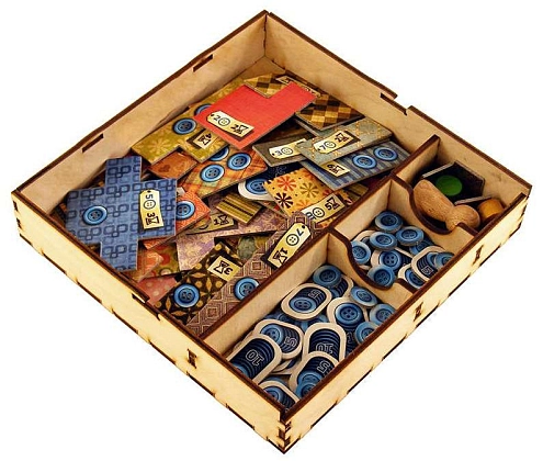 Купити Органайзер для настольной игры Печворк (Organizer for boardgame Patchwork), бренду Tower Rex - 2 - KUBIX Органайзер для настольной игры Печворк (Organizer for boardgame Patchwork), бренду Tower Rex - 2 - KUBIX