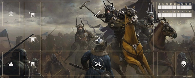 Настольная игра Плеймат (Игровой ковер) Винт Нильфгаард (Gwent Mat Nilfgaard), бренду Geekach Games - 2 - KUBIX
