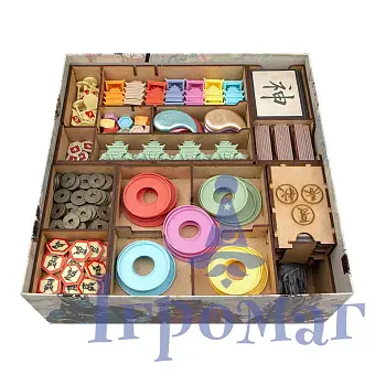 Органайзер для настольной игры Утреннее Солнце (Organizer for boardgame Rising Sun) - KUBIX Органайзер для настольной игры Утреннее Солнце (Organizer for boardgame Rising Sun)