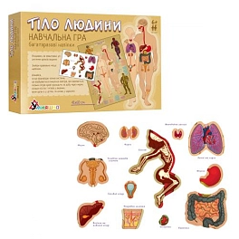 Учебная игра "Тело человека" (с многоразовыми наклейками)