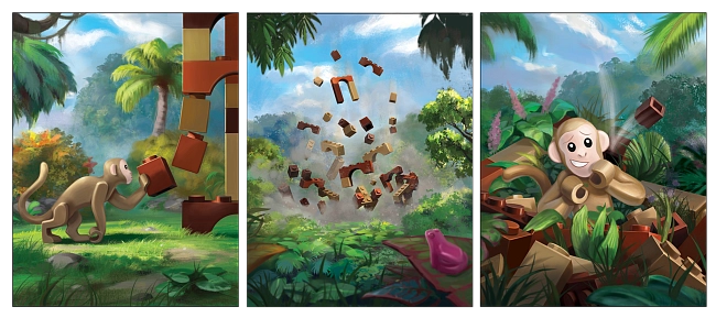 Настільна гра Мавпячий палац (Monkey Palace), бренду Lord of Boards, для 2-4 гравців, час гри < 60хв. - 4 - KUBIX