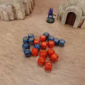 Мініатюра товару Набір кубиків Crosshairs Compact D6: Cobalt & Red Dice Set - 4