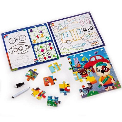Настольная игра Набор 4в1. Транспорт, бренду Vladi Toys, для 1-2 гравців - 2 - KUBIX