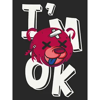 Картина по номерам I'm OK (30х40 см)