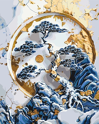 Картина по номерам Бонсай (40х50 см), бренду Origami - KUBIX