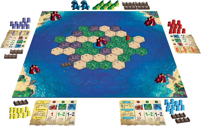 Настольная игра Выжить! Побег с острова (Survive: Escape from Atlantis!), бренду Games 7Days, для 2-4 гравців, час гри < 60мин. - 2 - KUBIX