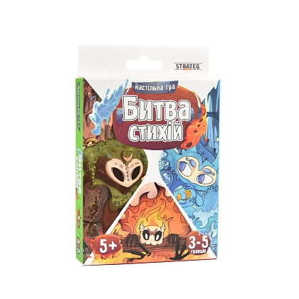 Настольная игра Битва стихий, бренду Strateg, для 3-5 гравців, час гри < 30мин. - KUBIX