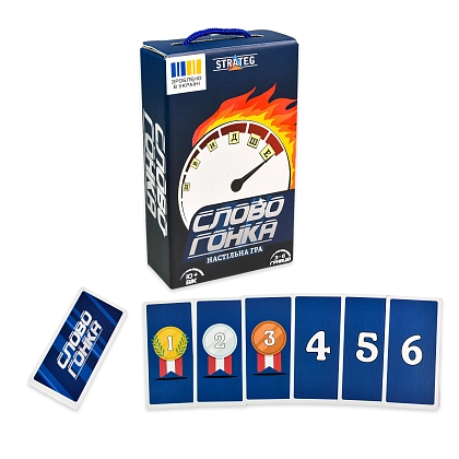 Настільна гра Словогонка, бренду Strateg, для 3-6 гравців - 2 - KUBIX