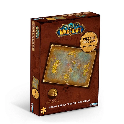 Пазл WORLD OF WARCRAFT Azeroth's map (1000 шт.) (Варкрафт) - KUBIX