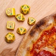 Мініатюра товару Набір кубиків Pizza Modern Dice Set: Margherita (7) - 4