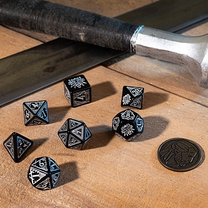 Набір кубиків The Witcher Dice Set. Geralt - Silver Sword Dice Set - 2 - KUBIX