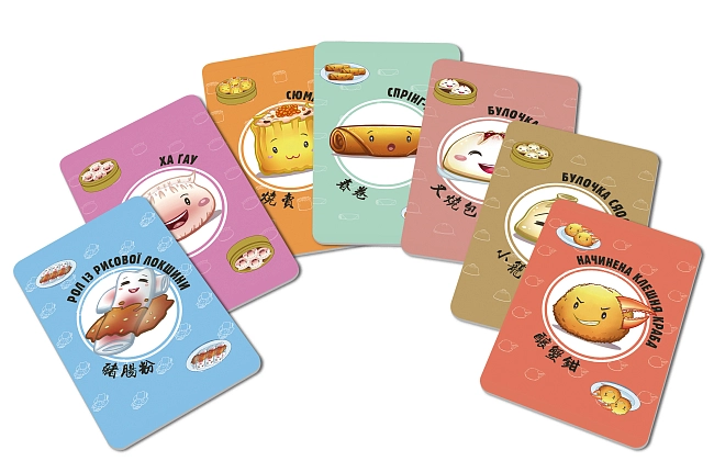 Настольная игра Веселые еды (Happy Dim Sum), бренду Woodcat, для 2-5 гравців, час гри < 30мин. - 3 - KUBIX