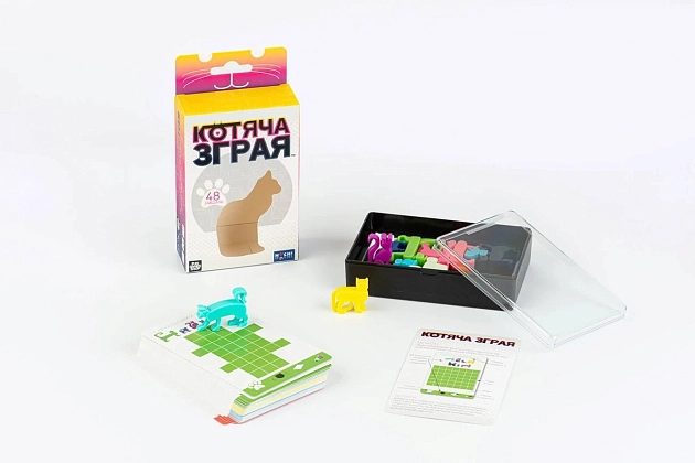 Настільна гра Котяча зграя. Гра-головоломка (Cat Stax), бренду Fun Games Shop, для 1-4 гравців, час гри < 30хв. - 6 - KUBIX