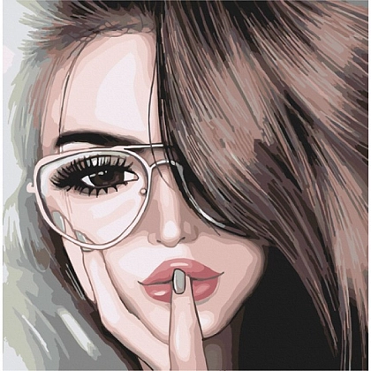 Картина по номерам Замріяний погляд (40х40 см), бренду Art Craft - KUBIX