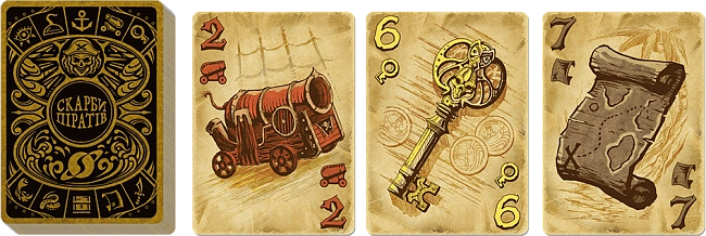 Настільна гра Скарби піратів. Повне видання (Dead Man's Draw), бренду Games 7Days, для 2-4 гравців, час гри < 30хв. - 4 - KUBIX