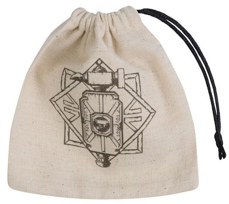 Мішечок Dwarven Beige & black Basic Dice Bag, бренду Q-Workshop - KUBIX