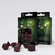 Мініатюра товару Набір кубиків Elvish Black & Red Dice Set (7шт.) - 1