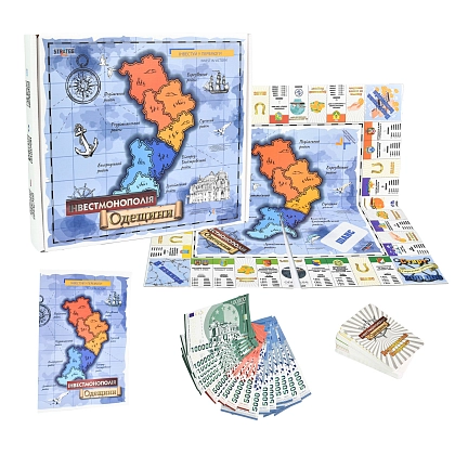 Настольная игра Инвестмонополия Одесщины, бренду Strateg, для 2-4 гравців - 2 - KUBIX