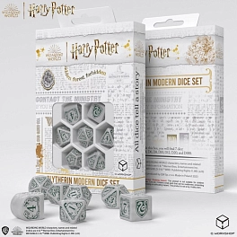 Набор кубиков Harry Potter. Slytherin Modern Dice Set - White