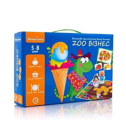 Настільна гра Зообізнес, бренду Vladi Toys, для 2-4 гравців, час гри < 30хв. - KUBIX