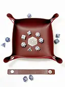 Миниатюра товара Лоток для кубиков D20 бургунди Dice Tray - 10