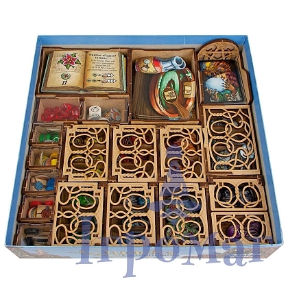 Органайзер для настольной игры Проходимцы Кведлинбурга (Organizer for boardgame The Quacks of Quedlinburg), бренду Tower Rex - 9 - KUBIX
