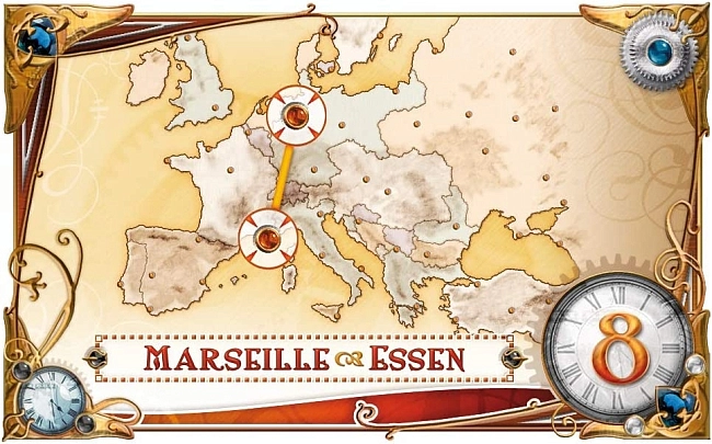 Настільна гра Ticket to Ride. Europe 1912 Expansion (Квиток на потяг. Європа 1912) (EN), бренду Days of Wonder, для 2-5 гравців, час гри < 30хв. - 2 - KUBIX