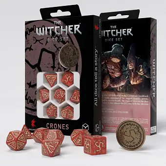 Набор кубиков The Witcher Dice Set. Crones - Brewess - KUBIX Набор кубиков The Witcher Dice Set. Crones - Brewess