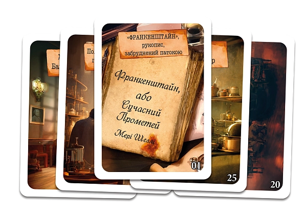 Настільна гра Шерлок №6. Вілла Діодаті (Villa Diodati), бренду Geekach Games, для 1-8 гравців, час гри < 60хв. - 3 - KUBIX