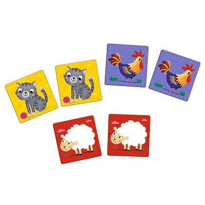 Настільна гра Мемос MAXI Ферма, бренду Trefl, для 1-2 гравців - 3 - KUBIX