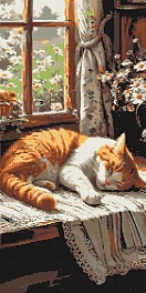 Алмазна мозаїка Рудик котик (40х80 см)