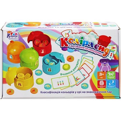 Настольная игра Цветланд, бренду Fun Game, для 1-3 гравців - KUBIX