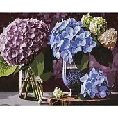 Миниатюра товара Картина по номерам Гармония гортензий (40х50 см) - 1