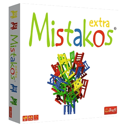 Настільна гра Стільчики. Mistakos EXTRA, бренду Trefl, для 1-4 гравців, час гри < 30хв. - KUBIX