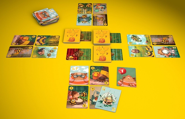 Настільна гра Медова пригода (Honey adventure), бренду Geekach Games, для 2-6 гравців, час гри < 30хв. - 10 - KUBIX