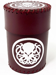 Стакан для кубиков Ктулху бургунд Dice Cup