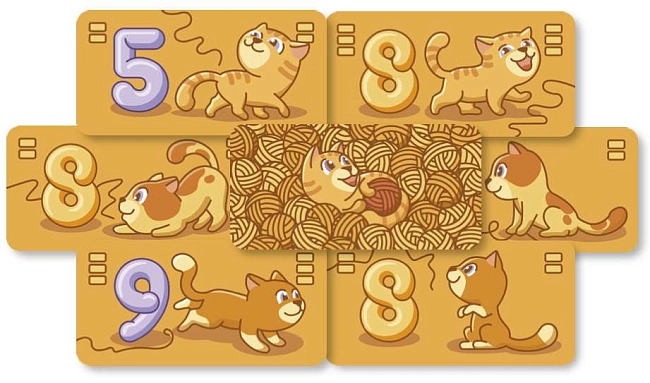 Настольная игра Мурчитливое сложение, бренду Мальвы, для 2-4 гравців, час гри < 30мин. - 3 - KUBIX