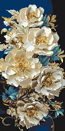 Картина по номерам Пионы (40х80 см)