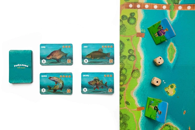 Настольная игра Рыболовы, бренду Така Мака, для 2-6 гравців, час гри < 30мин. - 8 - KUBIX