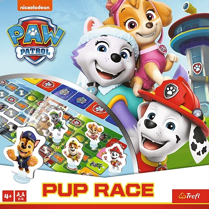Настільна гра Перегони цуценят: Щенячий патруль (PAW Patrol), бренду Trefl, для 2-4 гравців, час гри < 30хв. - 5 - KUBIX