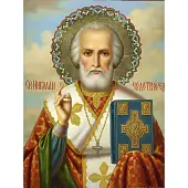 Мініатюра товару Алмазна мозаїка Святий Миколай Чудотворець (40х50 см) - 1
