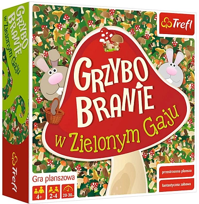 Настольная игра Грибы (Mushrooms) (Grzybobranie), бренду Trefl, для 2-4 гравців, час гри < 30мин. - KUBIX
