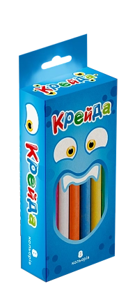 Крейда Маленька кругла (8 штук) різнокольорова, бренду Strateg - KUBIX
