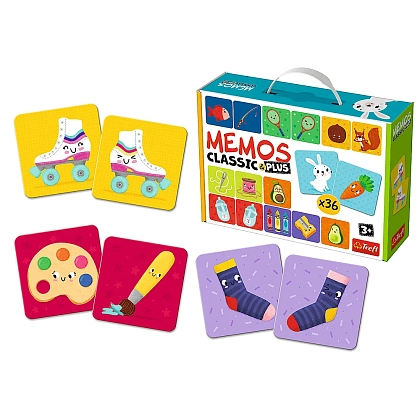 Настольная игра Мемос Классический: Логика (Memos Classic & Plus Logic), бренду Trefl, для 1-2 гравців - 4 - KUBIX