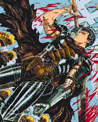 Картина по номерам Берсерк (40х50 см), бренду Origami - KUBIX