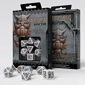 Миниатюра товара Набор кубиков Dwarven White & Black Dice Set (7 шт.) - 1