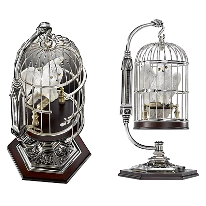 Фигурка Хедвиг в ее клетке. Гарри Поттер (Miniature Hedwig and Cage) - 4 - KUBIX