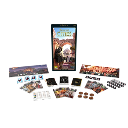 Настольная игра 7 Чудес (2 издание): Города (7 Wonders (2nd Edition): Cities), бренду Игромаг, для 3-7 гравців, час гри < 60мин. - 2 - KUBIX