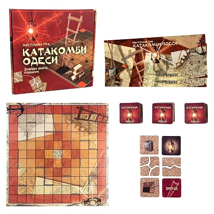 Настольная игра Катакомбы Одессы, бренду Strateg, для 2-4 гравців, час гри < 30мин. - 2 - KUBIX